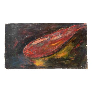 Sirio Pellegrini, Fish, Oil Painting, 1960s For Sale