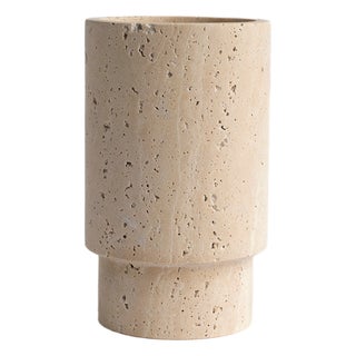 Travertine Vase or Wine Cooler from Kiwano Concept For Sale