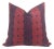 Fez Linen Pillow Cover in Raspberry Indigo, 20x20 Pillow For Sale