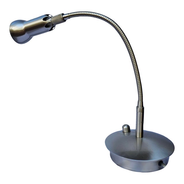 Vintage Levenger Well Read Gooseneck Table Lamp With Dimmer For Sale