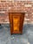 Antique Victorian style walnut burled wood bedside cabinet It feautes a panelled door and a raised gallery around the top...