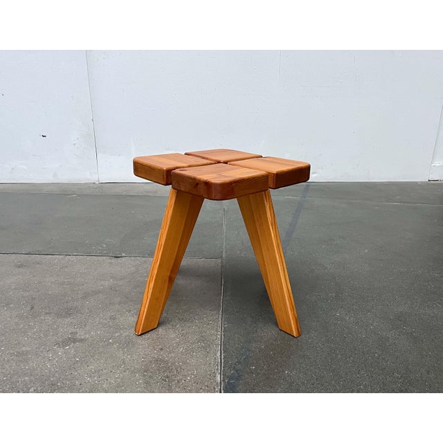 Mid-Century Modern Apila Stool in Pinewood attributed to Rauni Peippo, Finland, 1960s For Sale - Image 11 of 18