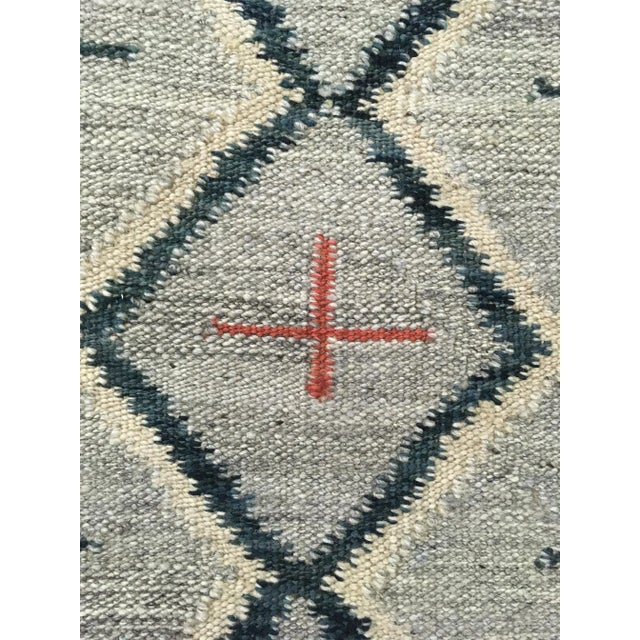Native American Hand Knotted Navajo Style Kilim 9'02" X 12'00" For Sale - Image 3 of 4