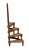 Traditional Library Stair Steps of Mahogany and Leather in the Regency Style From England For Sale - Image 3 of 8