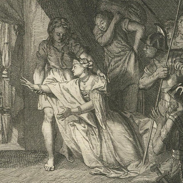 Pieter Mortier, Judith Before Holofernes and Judith Beheads Holofernes, 1700, Engraving For Sale - Image 6 of 12