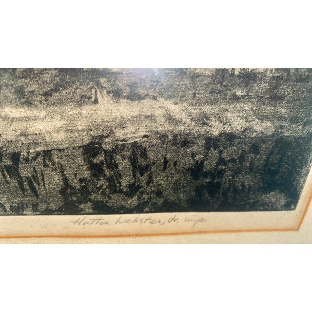 Mission Hutton Webster Jr. Pencil Signed Etching “Mission San Xavier Del Bac Tucson” For Sale - Image 3 of 11