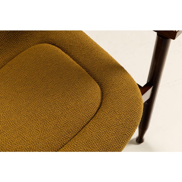Tiki Armchairs in Ochre Fabric from Busnelli, Italy, 1960s, Set of 2 For Sale - Image 10 of 14