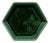 Vintage Le Grand Hotel Paris Green Ceramic Ashtray Catchall Dish For Sale