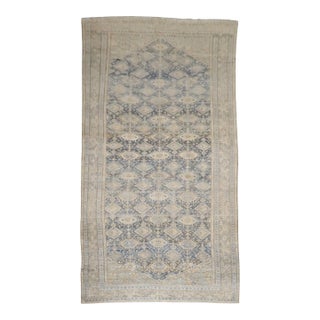Zabihi Collection Oversize Geometric Antique Persian Malayer Rug - 11'3" x 24'6" For Sale