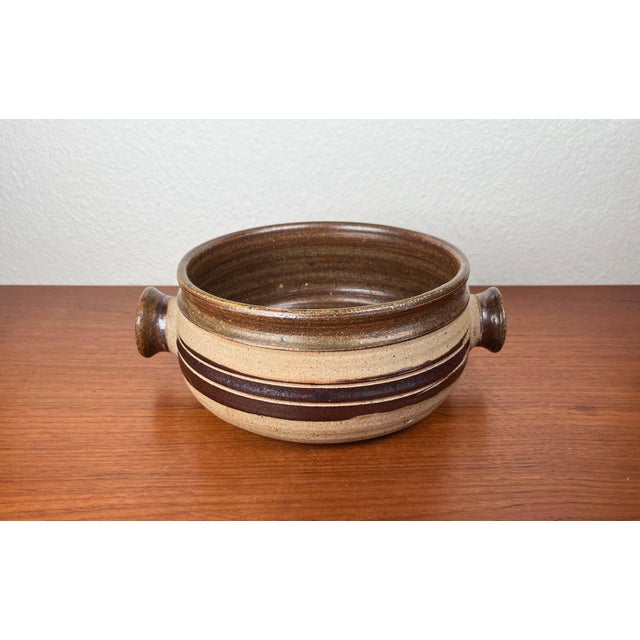 Mid-Century Modern Large Mid-Century Modern Danish Studio Pottery Bowl by Tue Poulsen for Tue Keramik, 1960s For Sale - Image 3 of 18