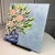 2020s Bouquet in Blue & White Vase Acrylic Painting Floral Wall Art 8"x8" Unframed For Sale - Image 5 of 7