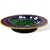 J. Roth London Majolica Taza, with Greek key boarder in pink on cobalt blue, with green leaf and ferns and wild roses,...