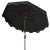 A classic market umbrella gets a stylish makeover in jet black and white with a double top for chic European flair. Its...
