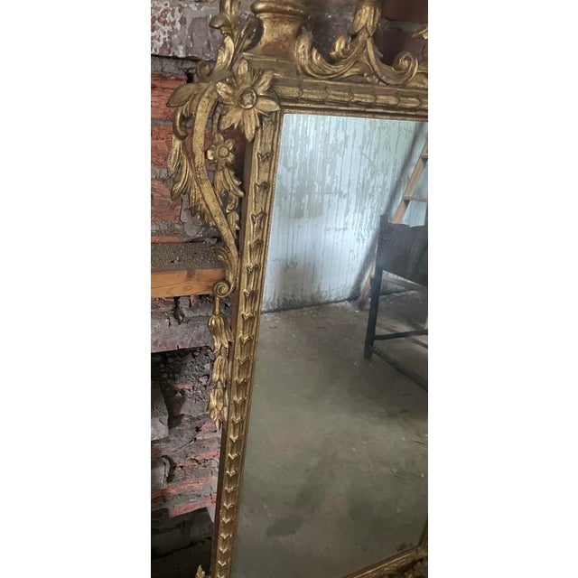 Late 19th Century 19th C Palatial Italian Gold Gilt Highly Carved Wood Ornate Mirror For Sale - Image 5 of 12