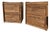 Arbek Vintage Solid Oak Nightstands / End Tables – Dovetail Drawers – Matching Pair For Sale