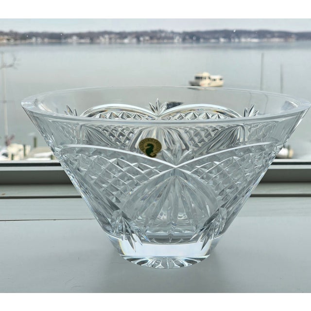 Vintage Waterford Crystal Set With Original Boxes & Labels - O'Mara 10" Bowl, Waterville Pitcher & Footed Bowls For Sale In Baltimore - Image 6 of 15