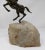 Vintage 1971 Curtis Jere Bronze Rearing Horse Table Sculpture Quartz Signed For Sale In Providence - Image 6 of 11