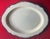 Large antique 18th century English George III creamware blue shell edge or feather edge oval platter circa 1790. Measures...