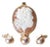 Michael Kneebone Italian Cameo Pendant With Pearl Earrings Set For Sale