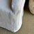 Belgian Stone Washed Linen Slip Covered Chair - Flax For Sale - Image 4 of 8
