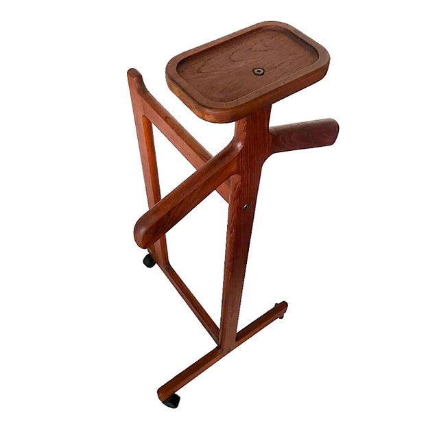 Mid 20th Century Danish Teak Wood Valet by Bornholm Møbelfabrik, Denmark For Sale - Image 9 of 11