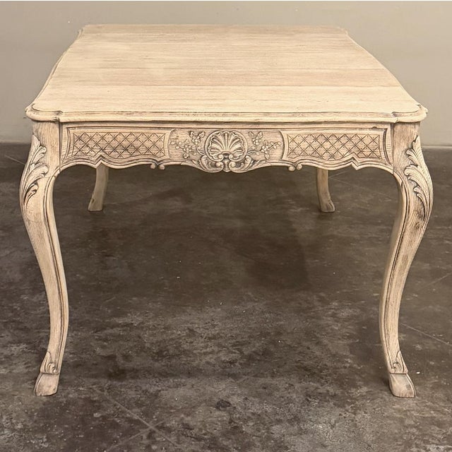 Country French Liègeois Régence Style Stripped Oak Writing Table For Sale - Image 11 of 18