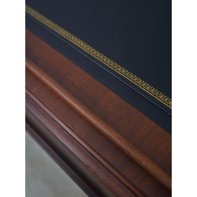 Jofco Mahogany Inlaid Bankers Architects Desk For Sale - Image 14 of 18