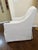 American Mint Condition Ethan Allen Small Scale Swivel Upholstered Accent Chair For Sale - Image 3 of 7