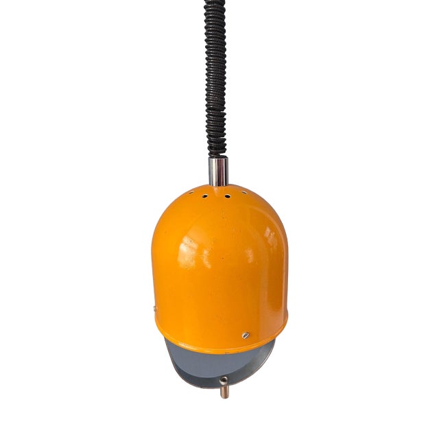 Mid-Century Modern Space Age Yellow Pendant Lamp For Sale