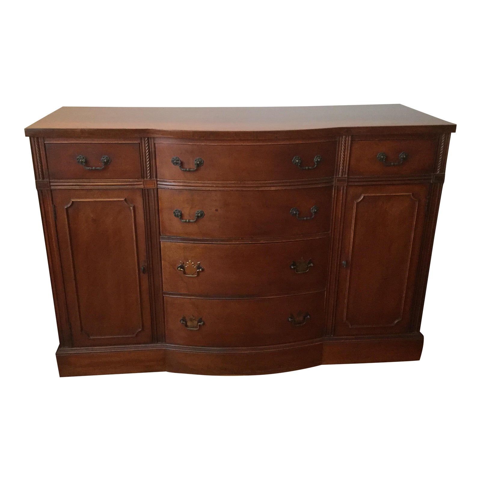 Mengel Permanized Furniture MidCentury Traditional Mahogany Sideboard