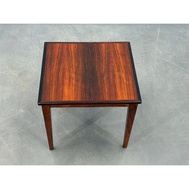 Mid-Century Modern Danish Rosewood Side Table, 1960s For Sale - Image 4 of 14