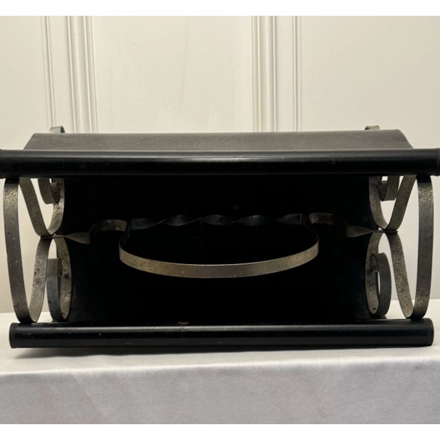 English English Traditional Equestrian Metal Magazine Rack For Sale - Image 3 of 12