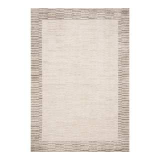 Chris Loves Julia x Loloi Calvin Ivory / Pebble 6'-3" x 9'-6" Area Rug For Sale