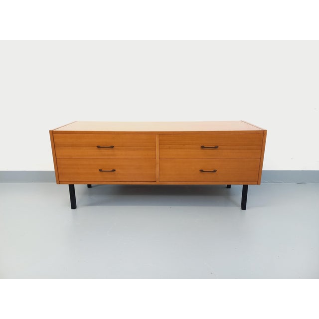 Small Vintage Sideboard in Teak and Metal, 1960s For Sale - Image 13 of 15