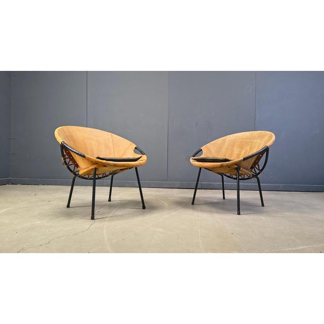Metal Vintage Balloon Chairs by Lush & Co, 1960s, Set of 4 For Sale - Image 7 of 18