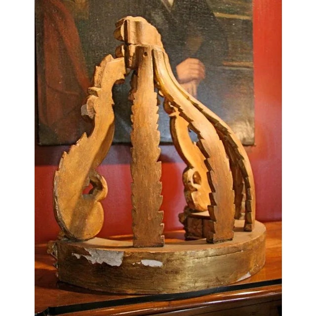 Mid 19th Century Italian 19th C. Gold Leaf Crown For Sale - Image 5 of 7