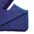 Modern Cobalt Blue Herringbone Plush Soft Merino Handwoven Throw For Sale - Image 3 of 8