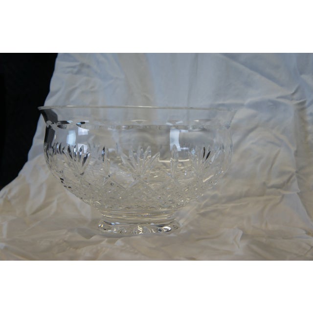 Waterford Vintage Waterford Irish Lead Crystal Killarney Pedestal Bowl Centerpiece For Sale - Image 4 of 13