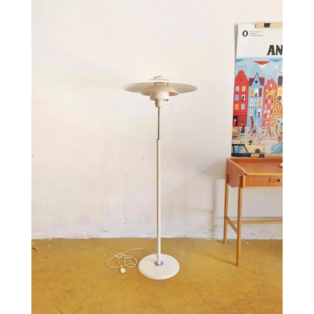 Ivory Vintage Danish Floor Lamp, 1950s For Sale - Image 8 of 8
