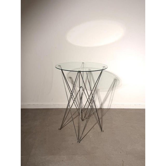 Folding Glass Side Table from Bjart For Sale - Image 6 of 6