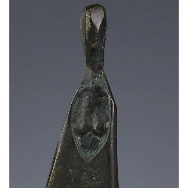 Figurative Sydney Kumalo, Sydney Kumalo Bronze Minimalist African Modernist Sculpture Figural Female Nude, 20th Century For Sale - Image 3 of 11