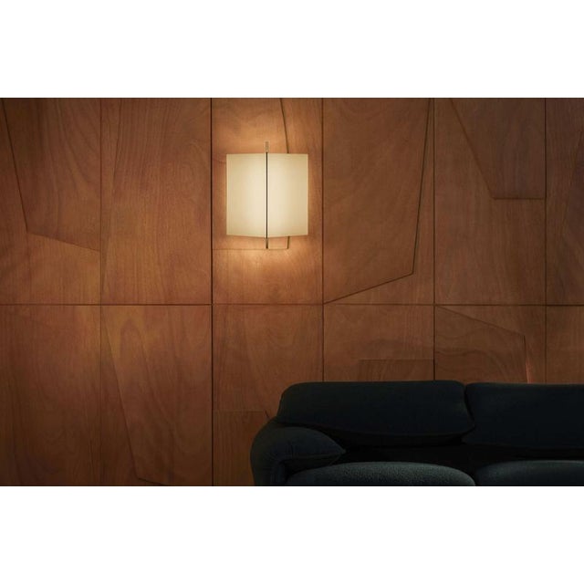 3T09 Bronze Structure and Ivory Fabric Wall Lamp by Neri & Hu for Cassina For Sale - Image 6 of 10