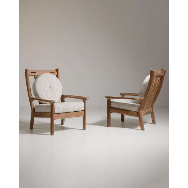Pair of Danish Mid-Century Modern Upholstered Armchairs, Antique, Denmark, Circa 1970 For Sale - Image 9 of 12