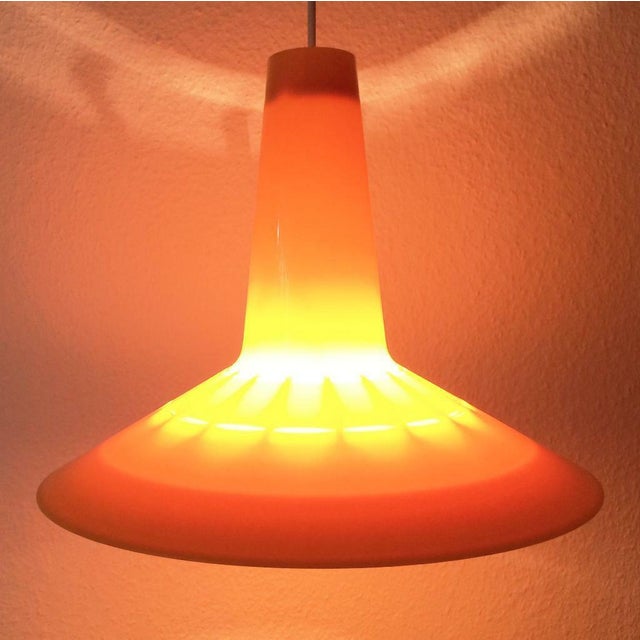 Mid-Century Danish Space Age Plastic Pendant by Bent Karlby for Ask Belysning, 1960s For Sale - Image 4 of 12