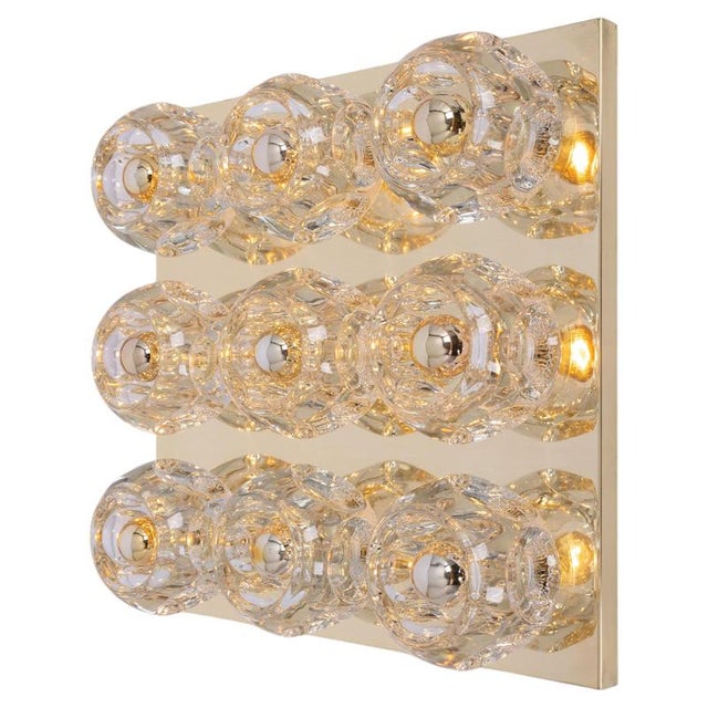 Large Glass Flush Mount from Peill & Putzler, Germany, 1970s For Sale - Image 12 of 12