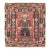 Galerie Shabab Collection Mid-20th Century Handmade Turkish Pictorial Flatweave Kilim Square Throw Rug For Sale
