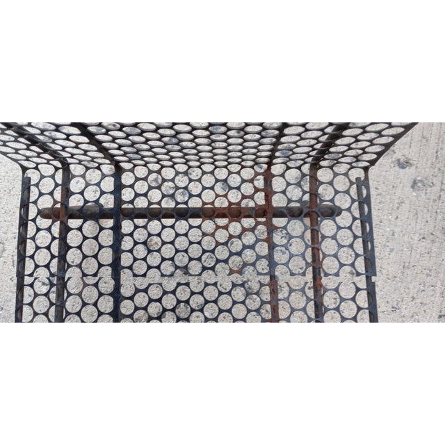 1960s Mid-Century Modern Richard Galef Perforated Metal Mesh Magazine Album Rack For Sale - Image 9 of 12