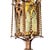 Spanish Revival Brass Lantern With Amber Glass Panels – Addison Mizner Gothic Mediterranean Pendant Light For Sale - Image 13 of 15