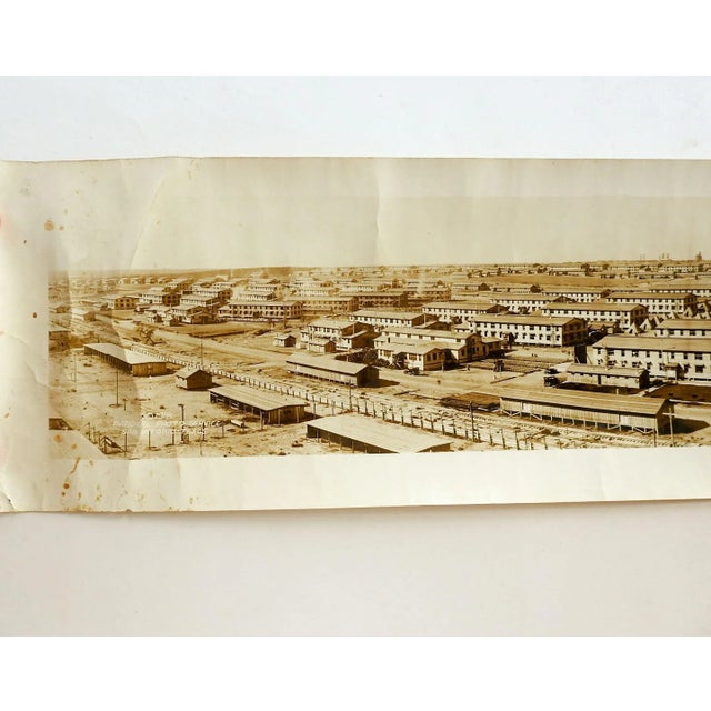 Antique 64" Eugene Goldbeck Panoramic Photo 1917 Camp Travis Wwi San Antonio For Sale - Image 9 of 12