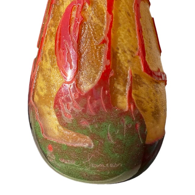 Charles Schneider Charles Schneider La Verre Francais Vase For Sale - Image 4 of 5